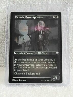 5/$20 Mint 2022 MTG Voconia, Drow Apostate UC Foil Card 501 Deckmaster!!